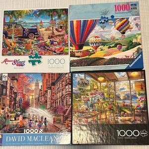 Four 1000 piece puzzles